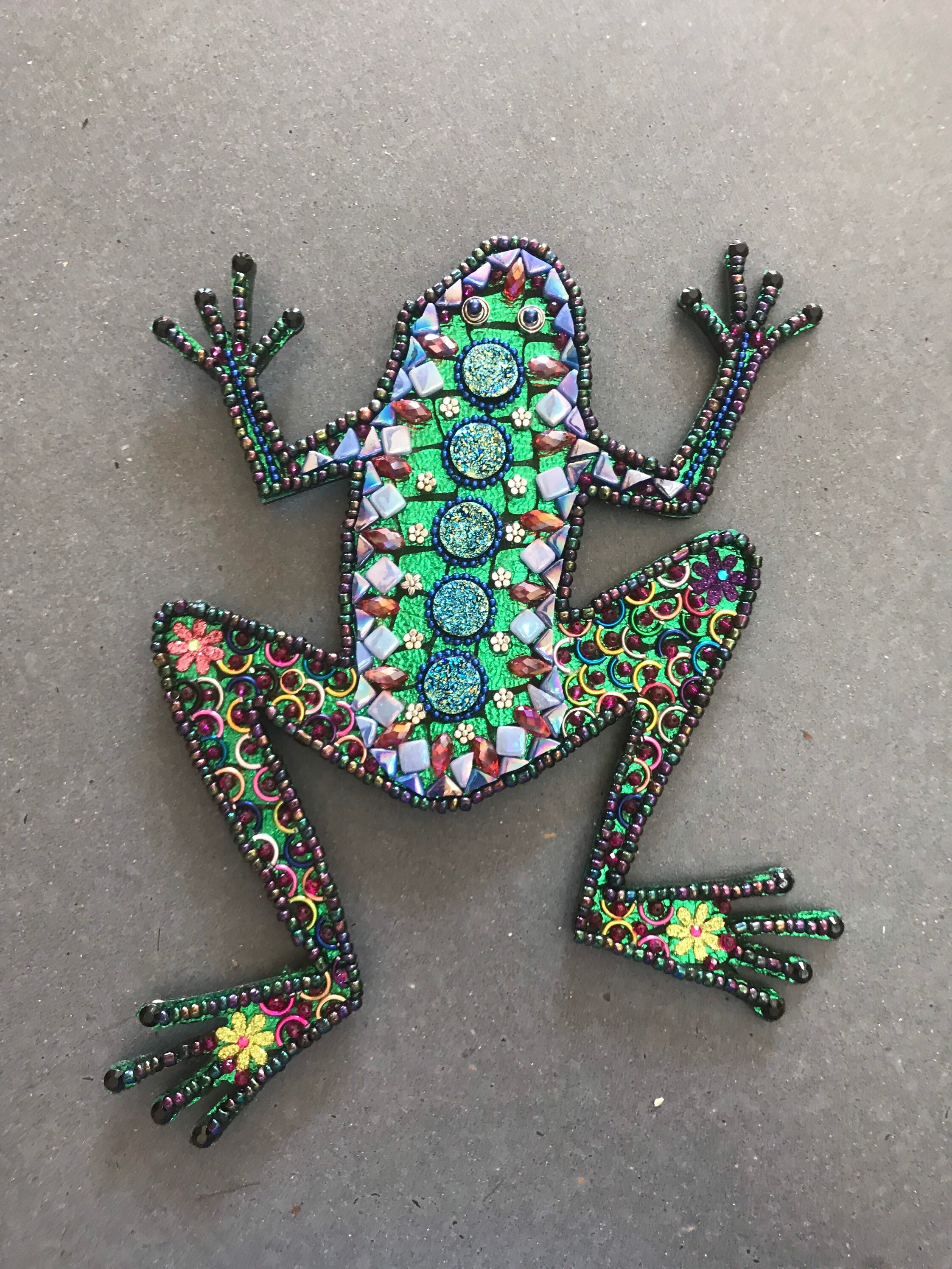 Frog Mosaic Etsy