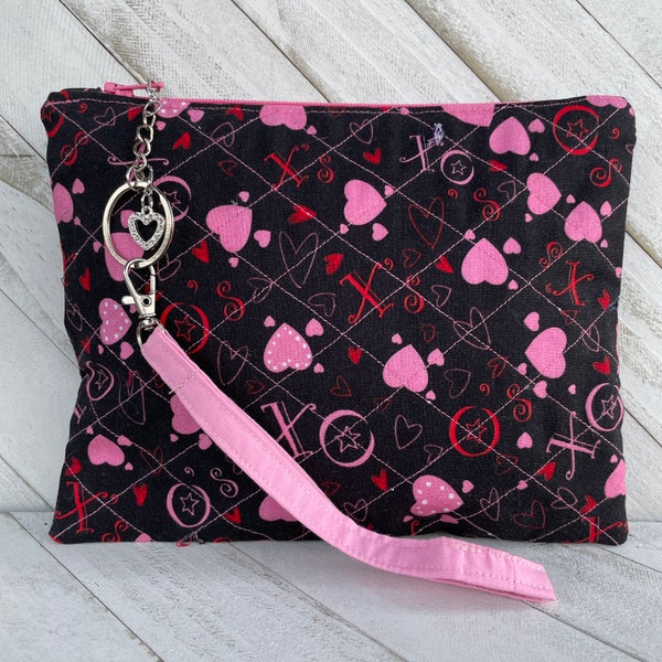 Heart Zipper Pouch Etsy