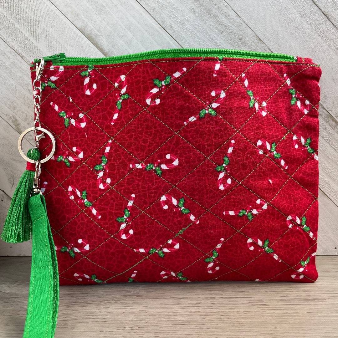 Christmas Candy Cane Pattern Print Crossbody bags