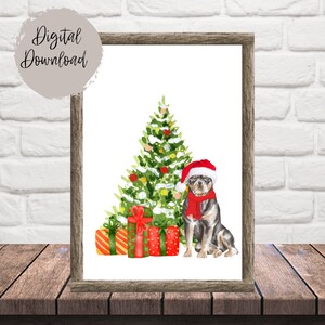 Rottweiler Wall Decor, Christmas Dog Decor, Dog Printable, Pet Sign, Dog Print, Dog Lover Gift, Rottweiler Mom, Christmas Decoration