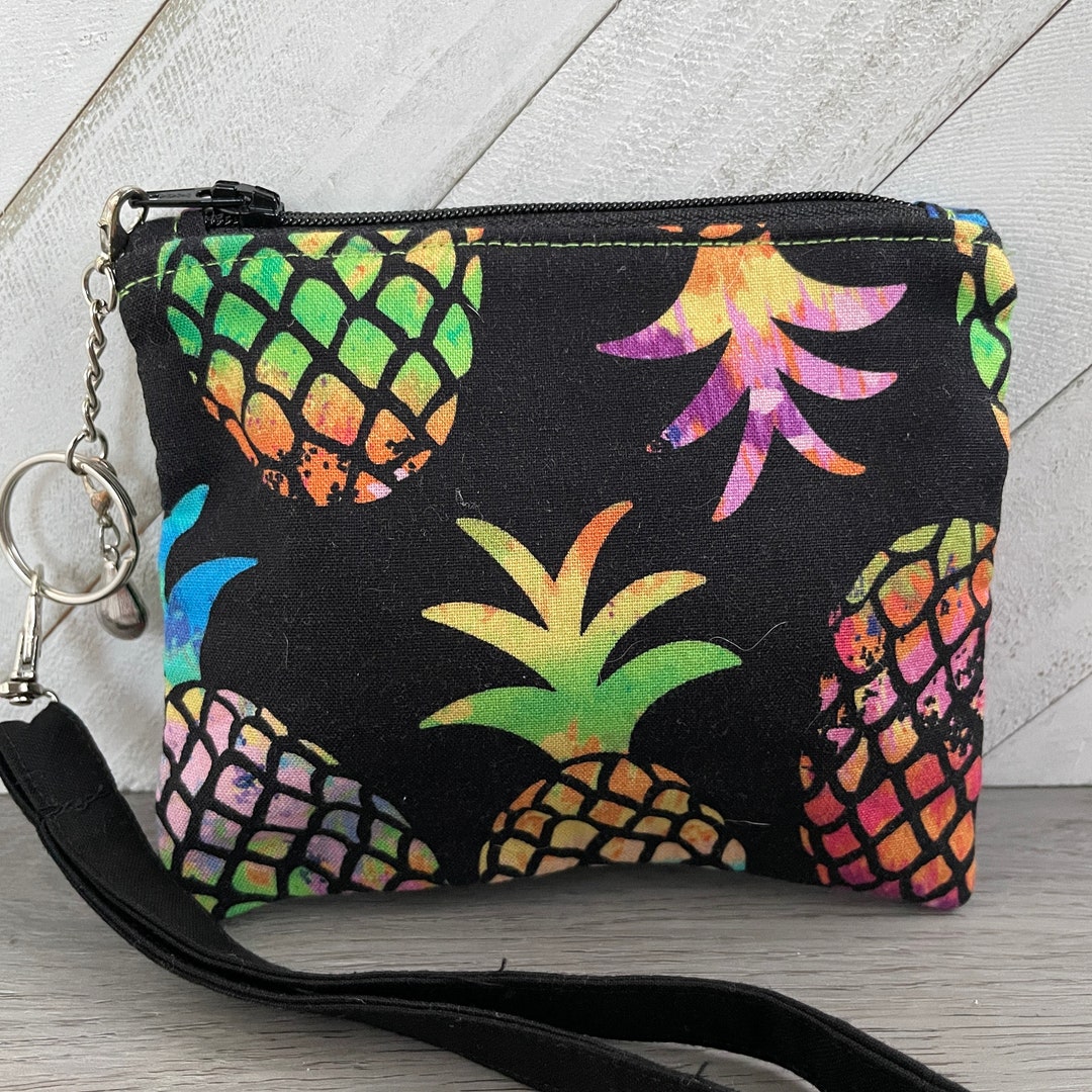 Tropical Hawaiian Pineapple Watermelon Kiwi Purse Print Leather Tote Bag main image 1