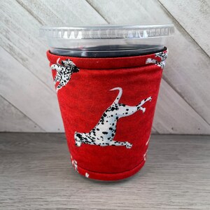 Dalmatian Cup Cozy, Iced Coffee Sleeve, Dalmatian Gift, Dog Lover Gift, Dalmatian Mom, Veterinarian Gift, Insulated Cup Cozy, Grande Cozy image 2