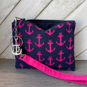 Lake Life Accesorio con Monedero de Cambio de Ancla con Anclas Regalos para Esposa Monedero de Cambio para Amantes de Barcos Cartera pequeña con Correa Ropa de Crucero para Vela