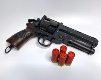 Dollhouse Miniature Navy Colt Handgun Revolver 1:12 Scale Painted Metal Prop
