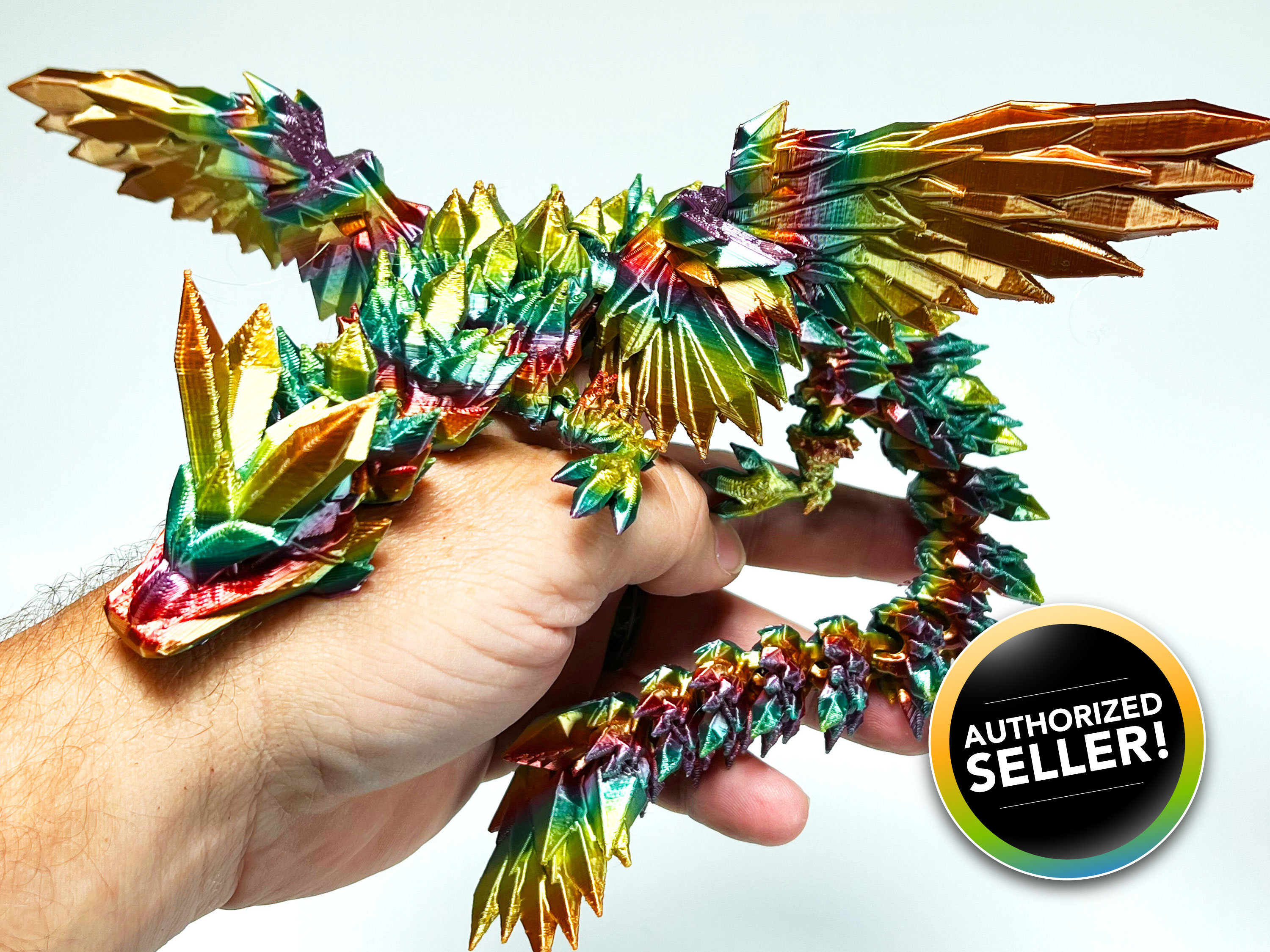 Crystal Wing Dragon Articulated Fidget Toy 3D Printed Many Etsy Canada