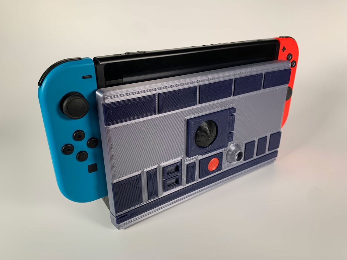 Star Wars R2D2 Nintendo Switch Dock Face Plate 3D Skin Etsy