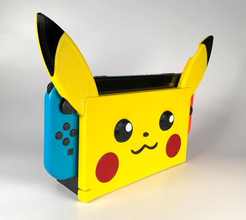 Pikachu Nintendo Switch Dock Face Plate 3D Skin Etsy