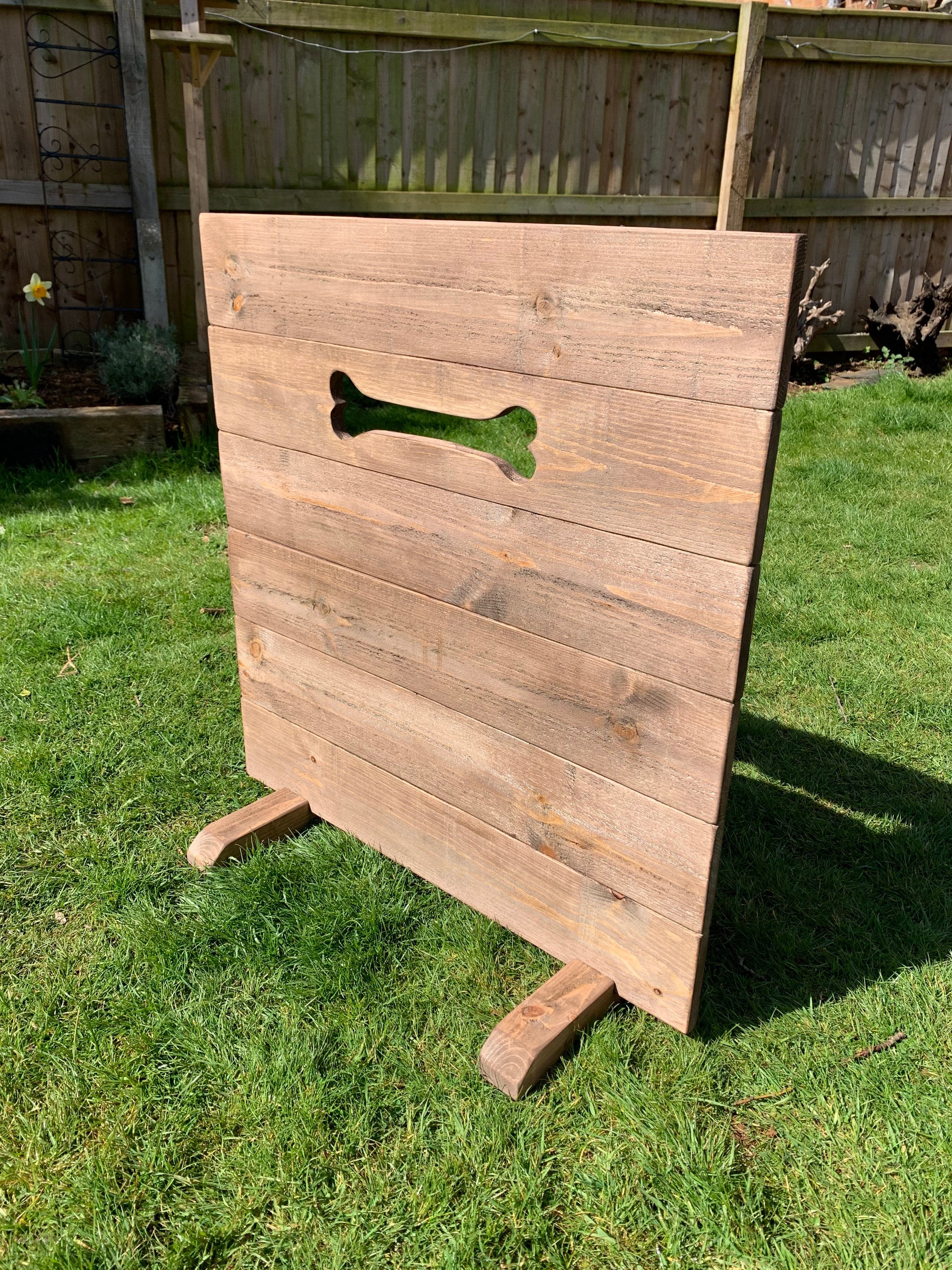 Dog Door Stopper. Free Standing Dog Gate. Solid Rustic Pine Etsy UK