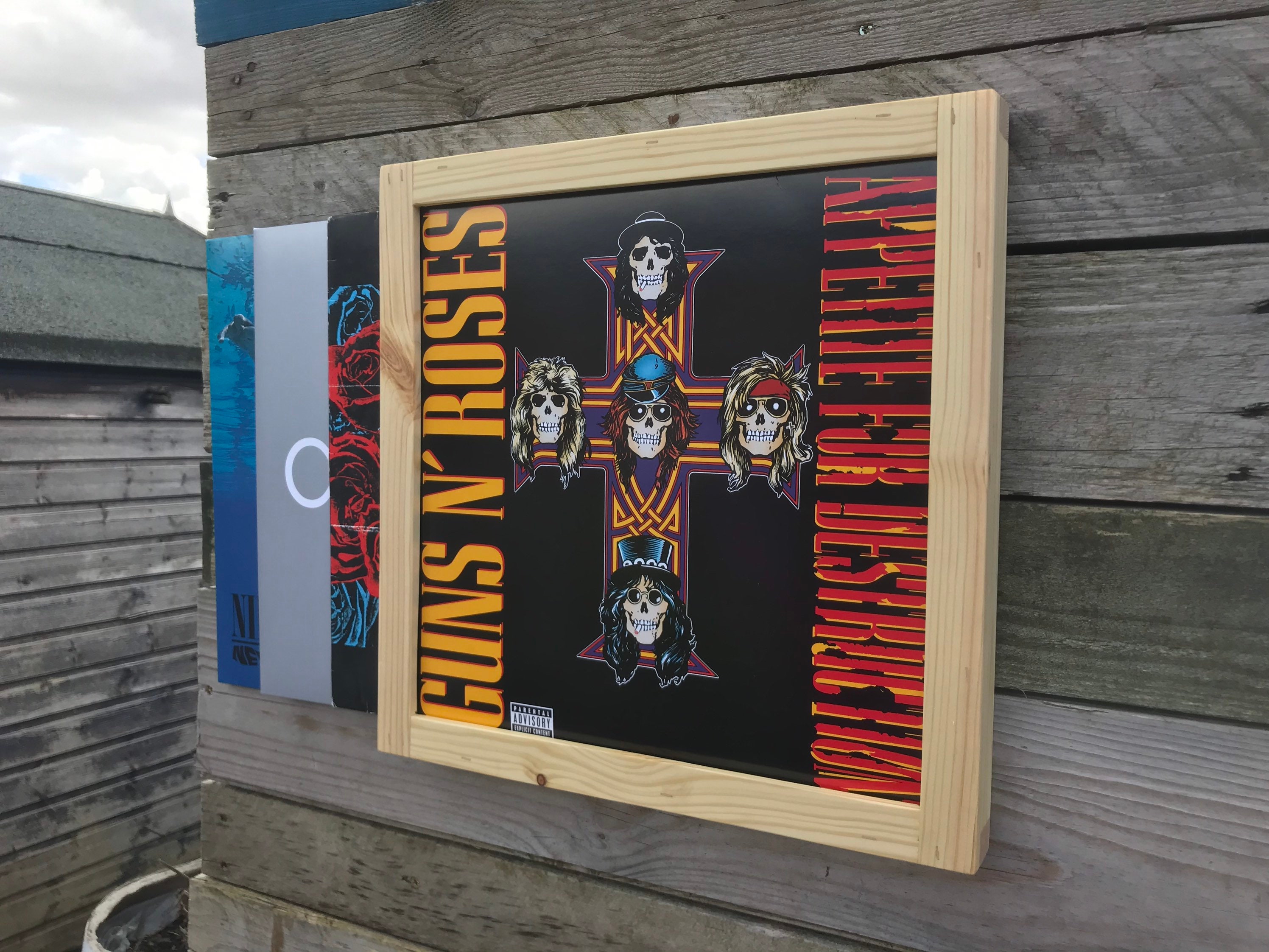 Vinyl Storage Set of 3 Vinyl Wall Mount Vinyl Wall Display Etsy UK