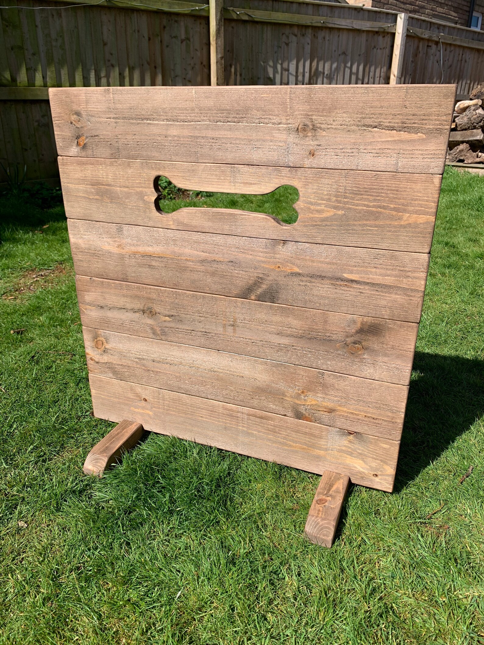 Dog Door Stopper. Free Standing Dog Gate. Solid Rustic Pine Etsy UK