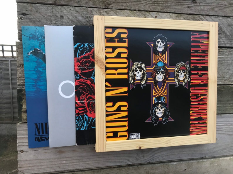 Vinyl Storage Set of 3 Vinyl Wall Mount Vinyl Wall Display Etsy UK