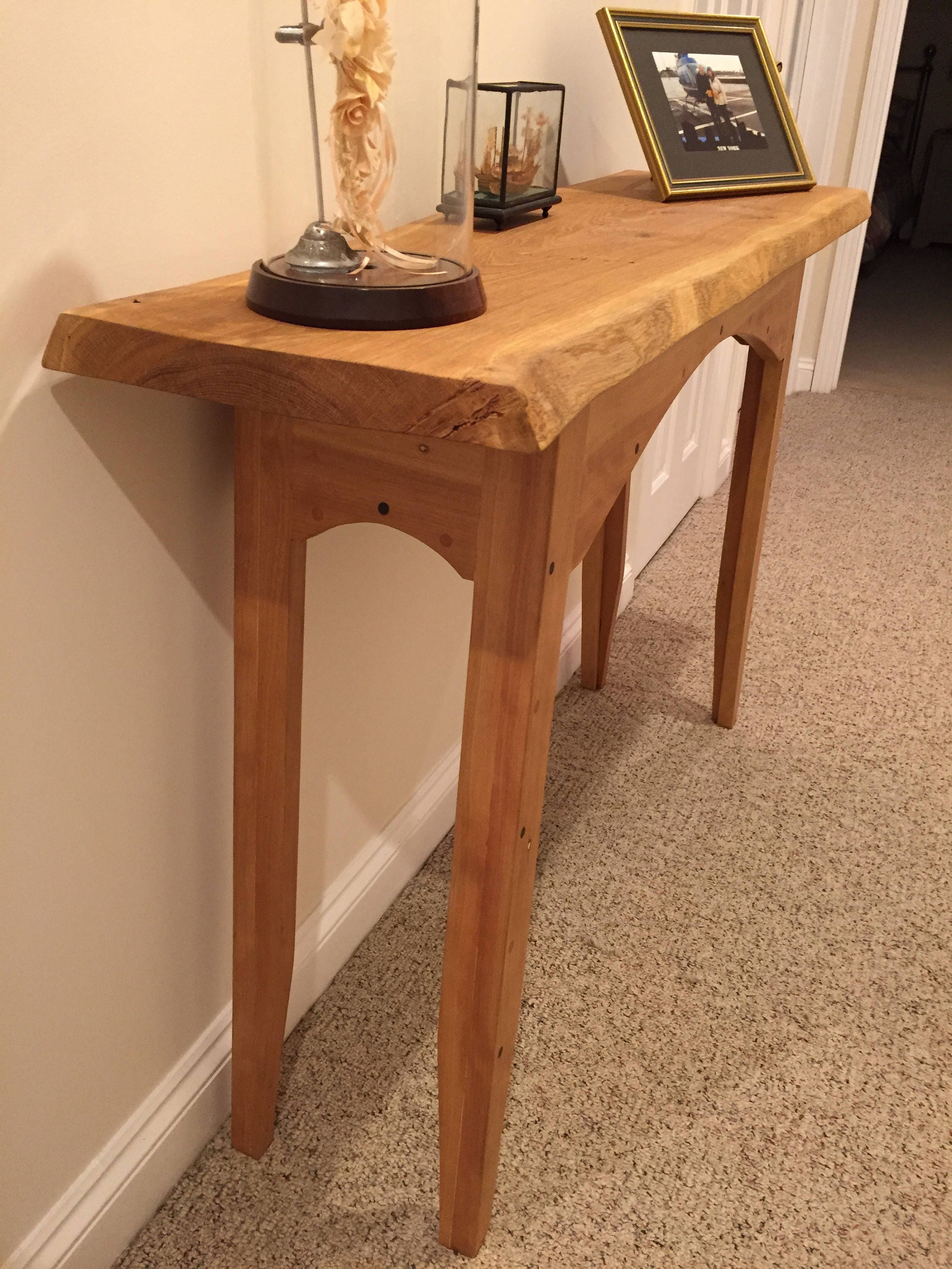 Solid Oak Console Table. Side Table. Hall Table - Etsy UK