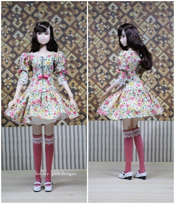 MOMOKO Doll Clothesdresses, Underskirts, Knee Socks., Flower