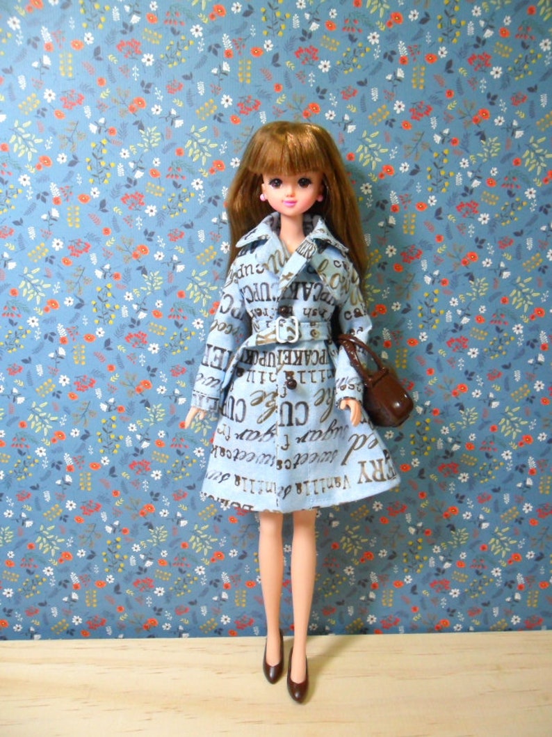 Long Trench Coat for doll 1/6 doll trench coat doll coat image 6