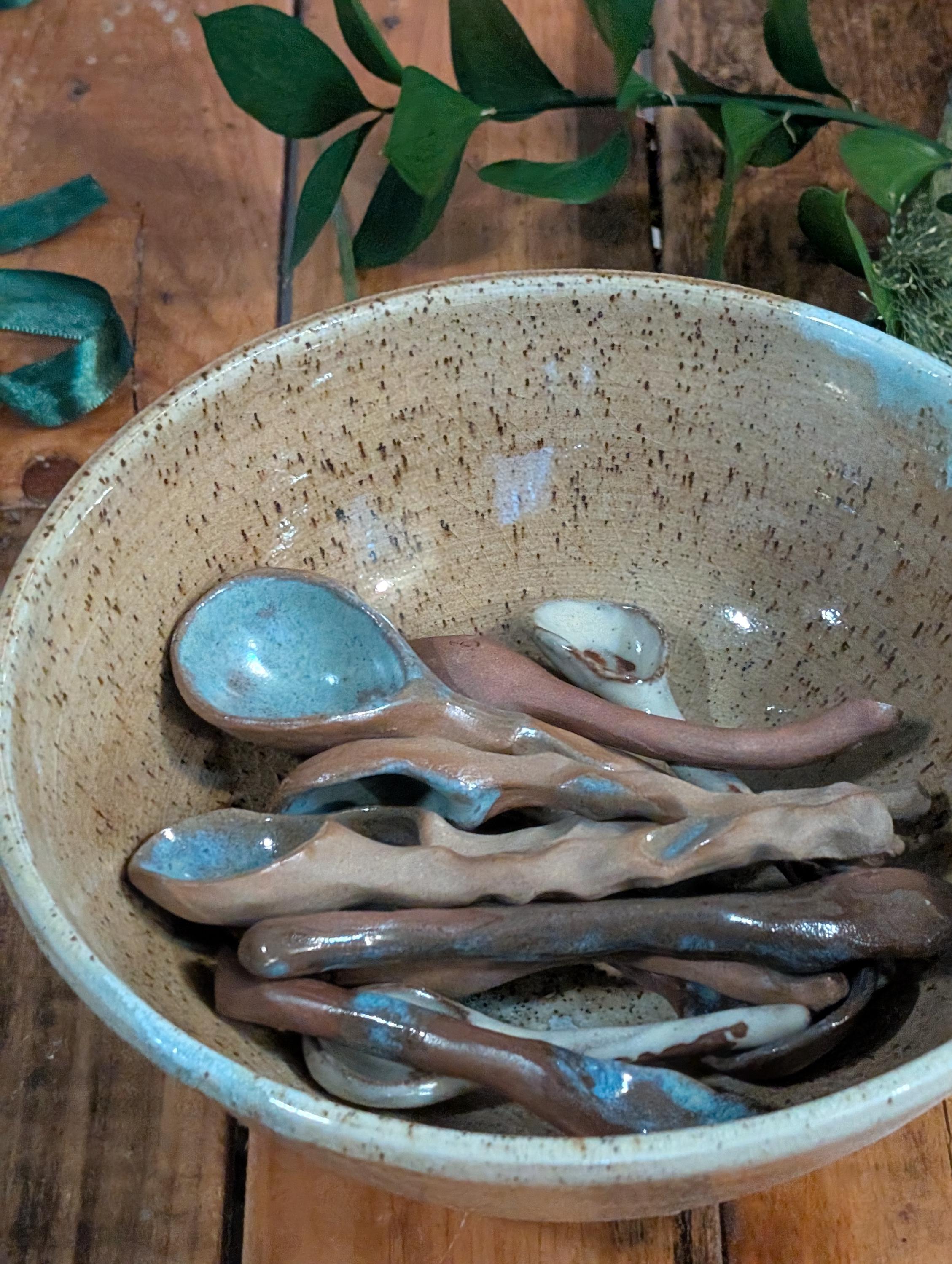 Handmade Stoneware Ceramic Spoon for Salt, Sugar or Spice - Etsy 