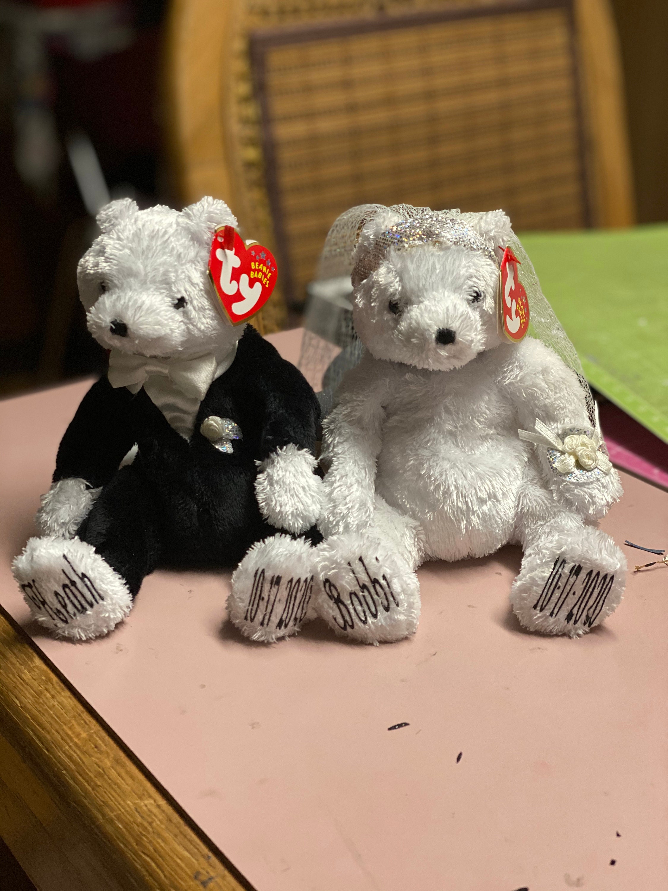 Ty bride and groom bears 2025