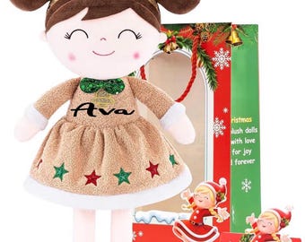 Personalized Rag Doll, Personalized Christmas Doll