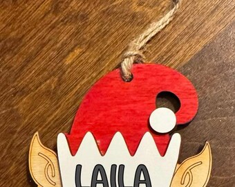 Daily Elf Report, elf ornament, naughty or nice, elf update, Elf Meter,  personalized elf   ornament, elf activities, sliding ornament