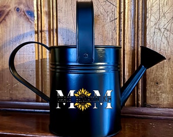 Personalized metal watering can