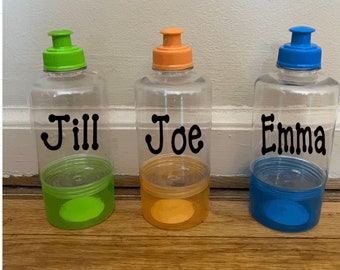 Personalized Kids Snack Water Bottle /Snack