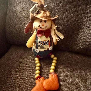 Scarecrow harvest leaf Thanksgiving fall plush decor, scarecrow plush, fall decor