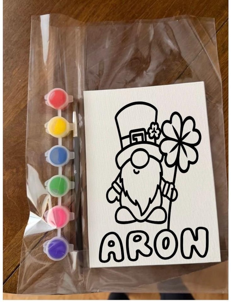 Kids Paint Your Own Canvas Kit, Party Favor Art Activity, DIY Painting ...