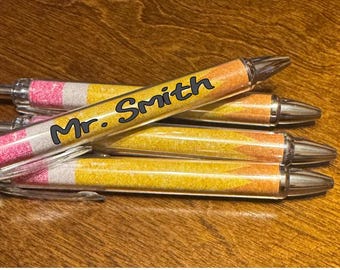 personalized teacher pen gift  with name pen,Teacher Pens , Pencil Pens, Personalized Teacher Gifts , Teacher Appreciation Gifts