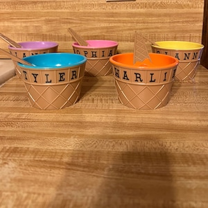 Personalized Ice cream bowl