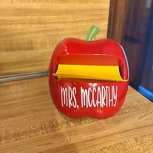 Personalized Apple  Sticky Note holder