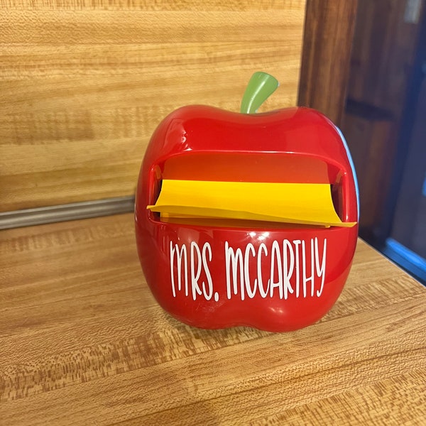 Personalized Apple  Sticky Note holder