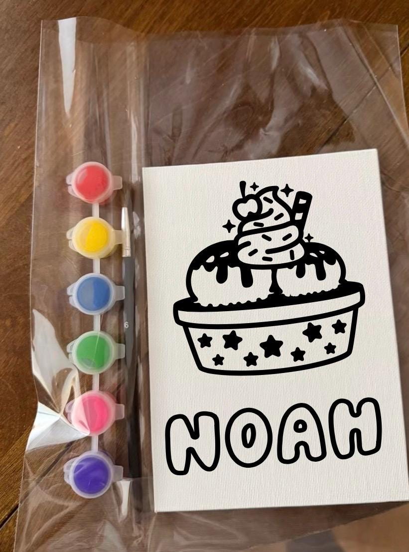 Kids Paint Your Own Canvas Kit, Party Favor Art Activity, DIY Painting ...