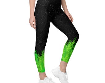 Maleficent Dragon / Sleeping Beauty Villain Leggings with Pockets *runDisney outfit*