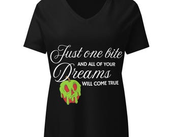 Relaxed fit T-shirt met V-hals Evil Queen / Sneeuwwitje *runDisney-outfit*