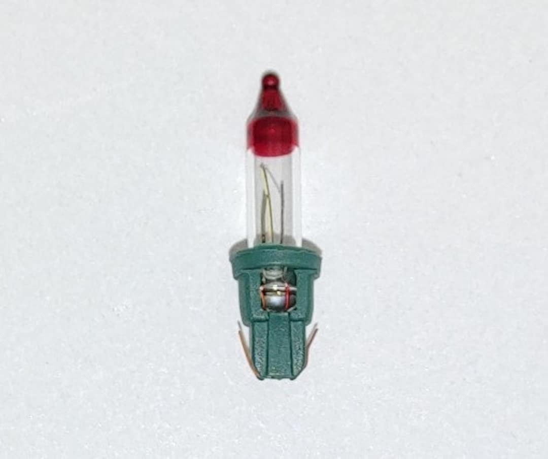 10 Style D Mini Bulb Flashers Christmas Tree Lights Replacement Bulbs 2.5 Volt V 0.425 Watt W