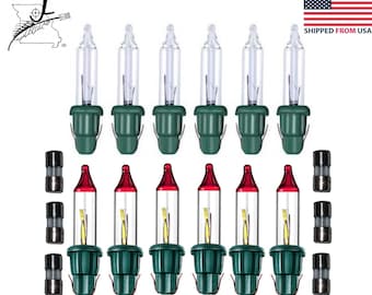 Style A Christmas Light Service Pack 2.5V 0.425W Flashers Lights Fuses 18 Piece. Most 100 & 50 Strings  Style A