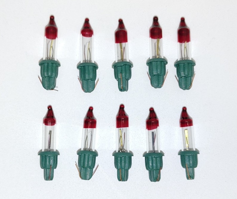 10 SLOW Flasher Style A Mini Bulb Flashers Christmas Tree Lights 0.42W