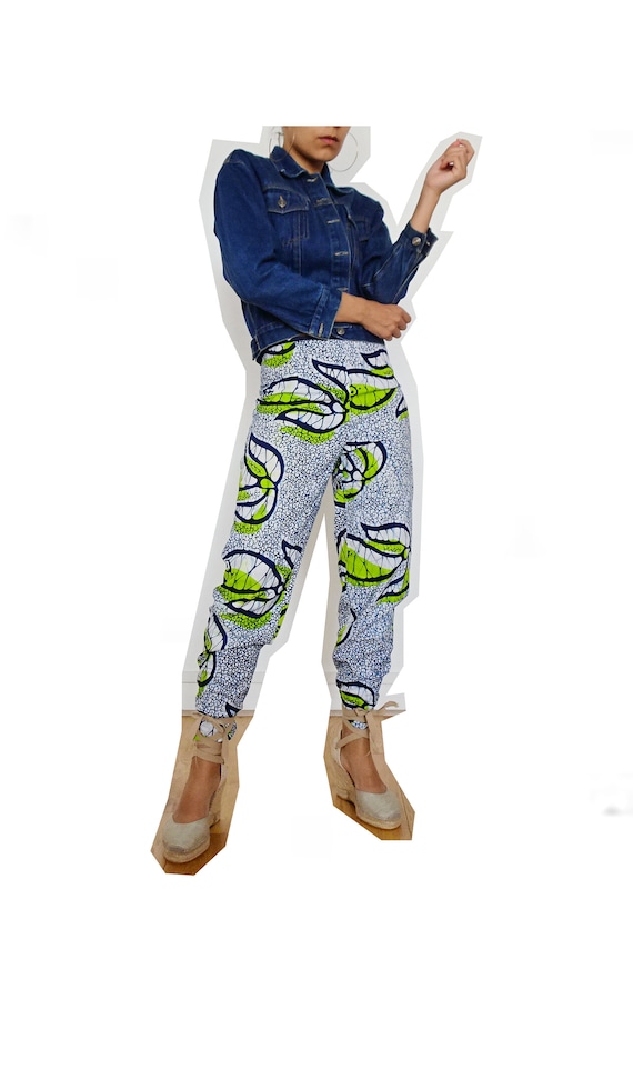 Vintage wax print summer pants