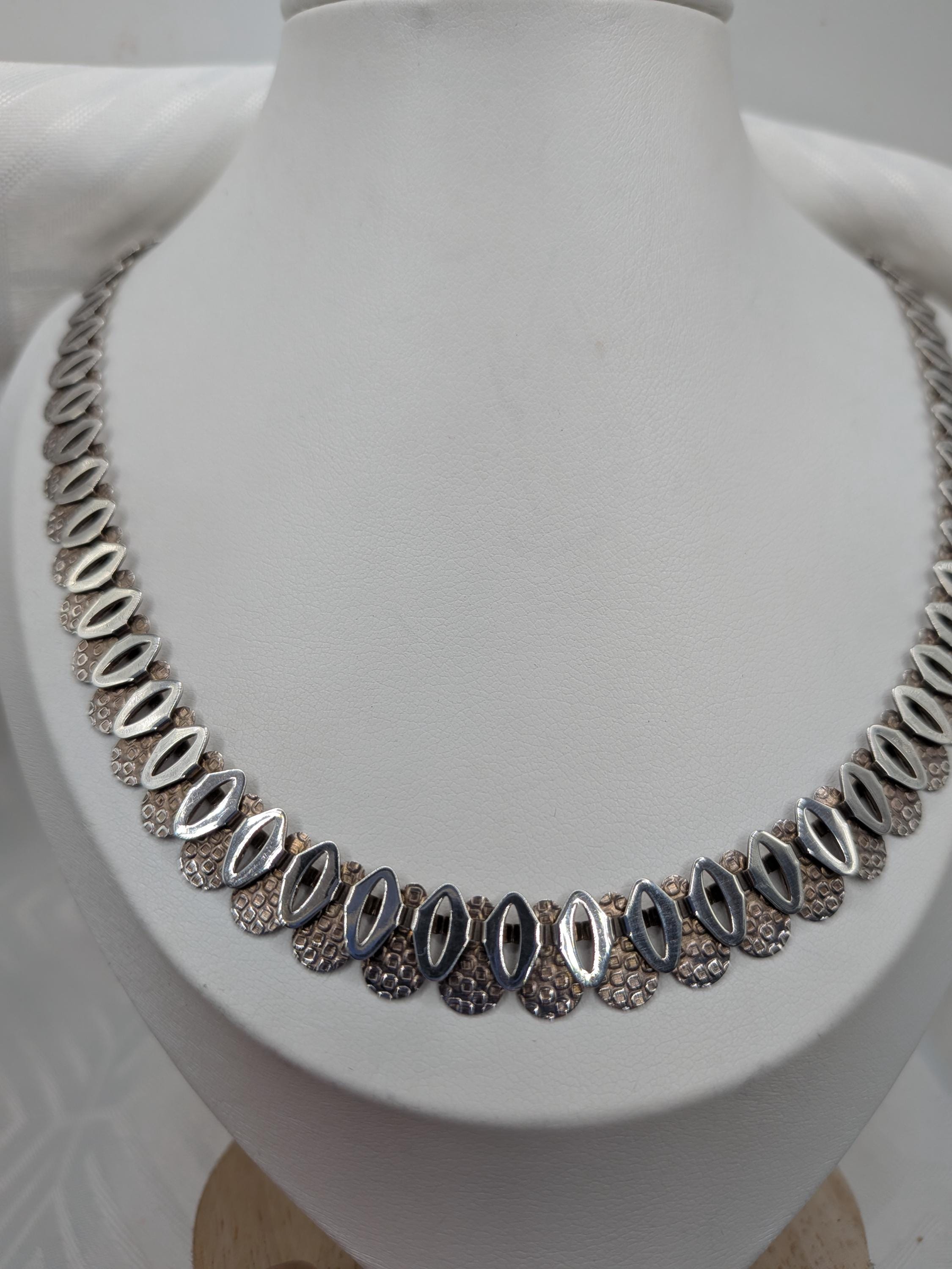 Vintage German Silver Necklace - Etsy