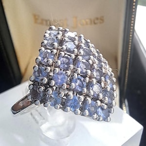 925 Silber Tansanit Ring