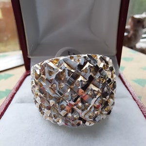 Vintage Sterling Silver Textured Ring