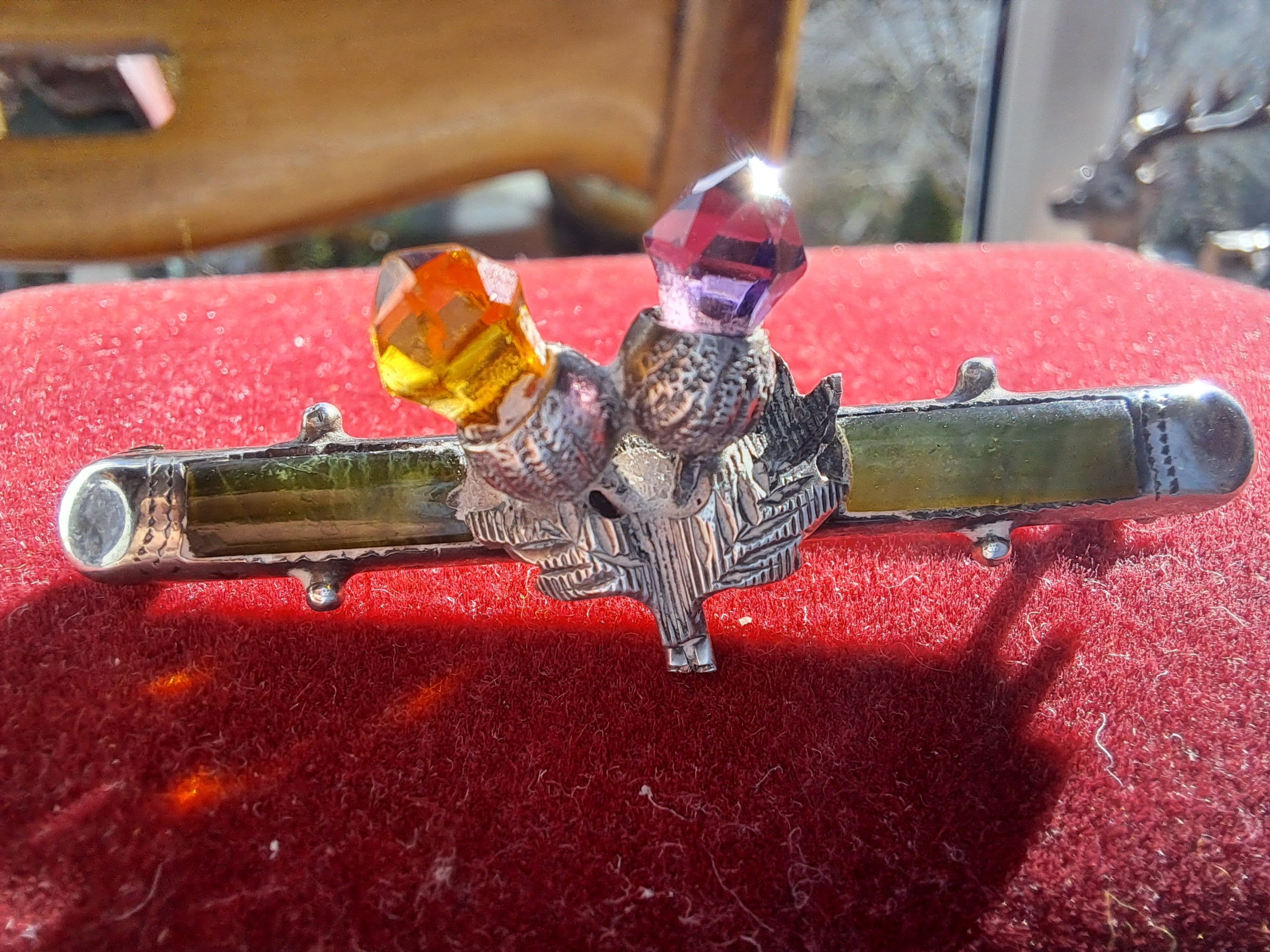 Adie & Lovekin作、1907年、バーミンガム製 銀製 置物 Antique Adie and Lovekin Sterling Silver Bar Brooch - Etsy