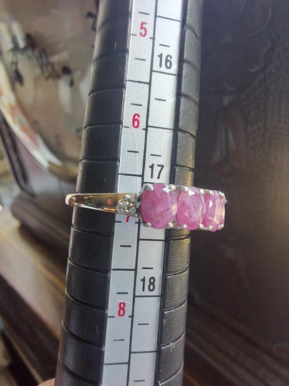 Sterling Silver Ruby Eternity Ring - image 6