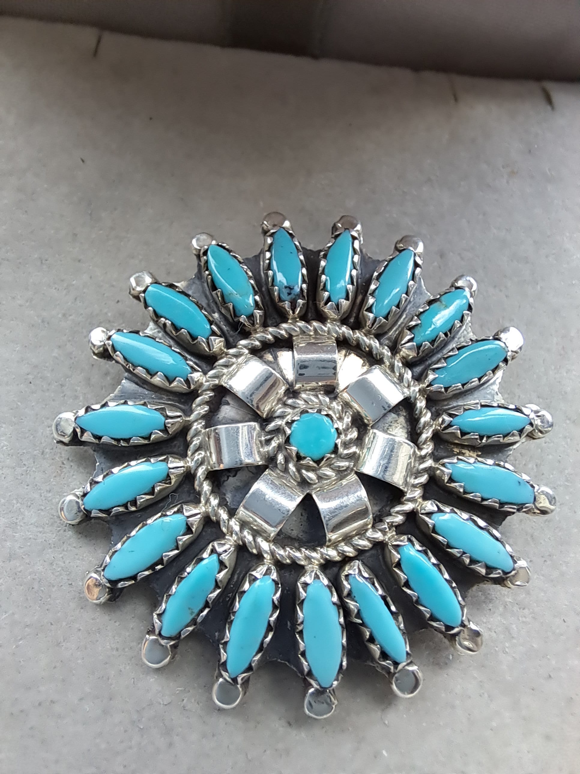 Nathaniel and Rosemary Nez Needle Point Brooch Pendant - Etsy