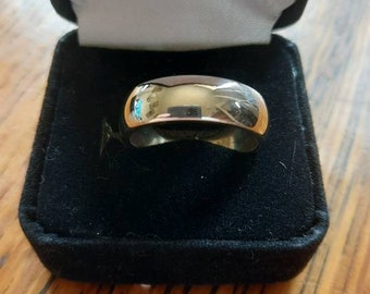 Argentium Silver Wedding Band Rings 6mm wide
