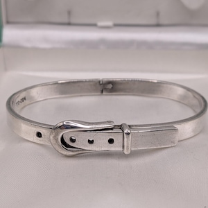 Mexico Sterling Silver Belt Buckle Bracelet - Etsy