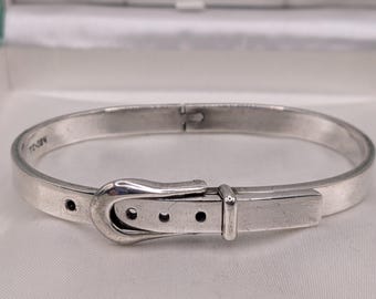 アクセサリー Mexico Taxco Vintage Buckle Bracelet 925 Sterling Silver 925 Taxco Buckle Bracelet | Vintage Mexican Silver
