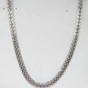 Flätad ormkedja i sterlingsilver