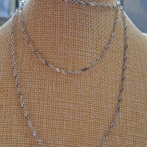 Sterling Silver 34 inch Twist Chain 4.6g