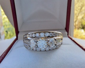 Sterling Silver Moissanite Ring