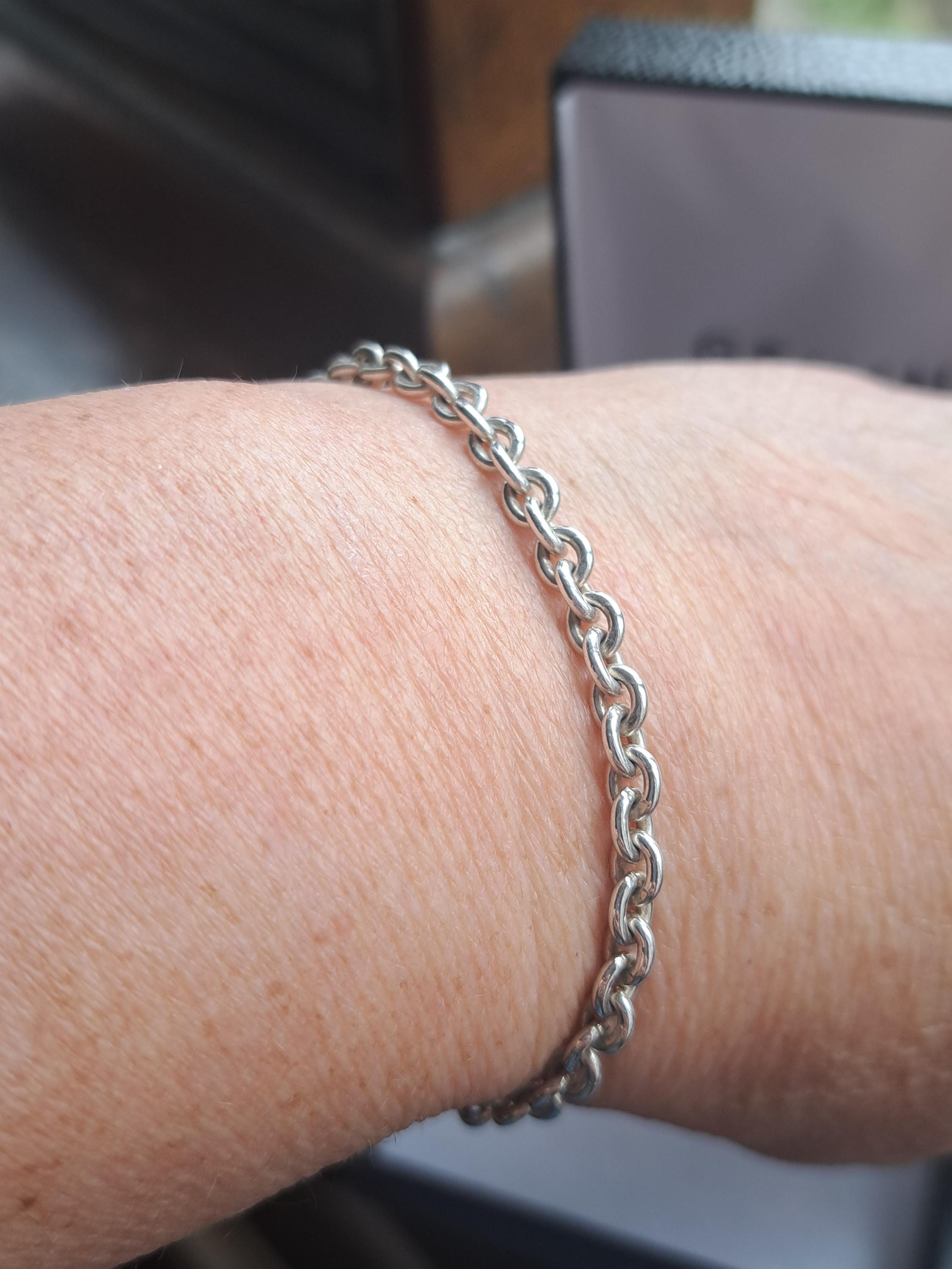 シルバー ダイヤモンド型リンクブレスレット 新品] ティファニー ハードウェア ラージリンク ブレスレット